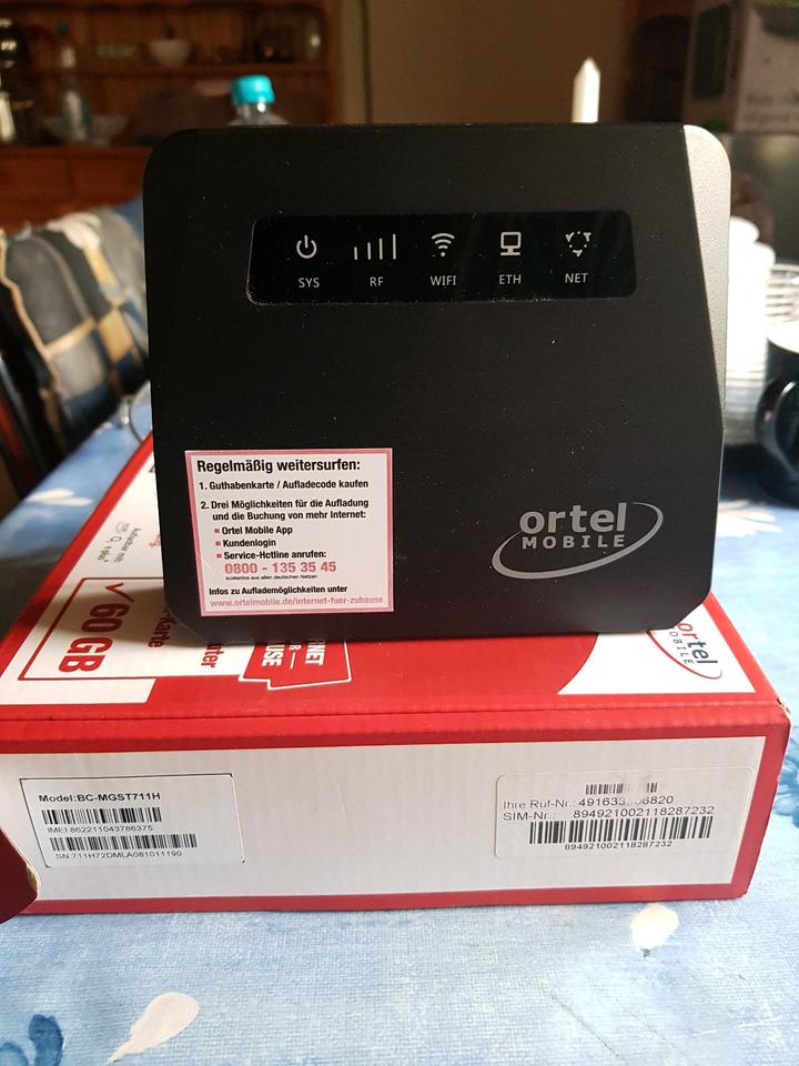 Thumbnail-Router, der mit einer mobilen SIM-Karte funktioniert