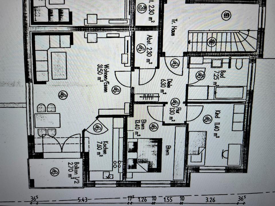 Thumbnail-3,5 - Zimmer- Wohnung in GochsenHardthausenNeuenstadt Neubau