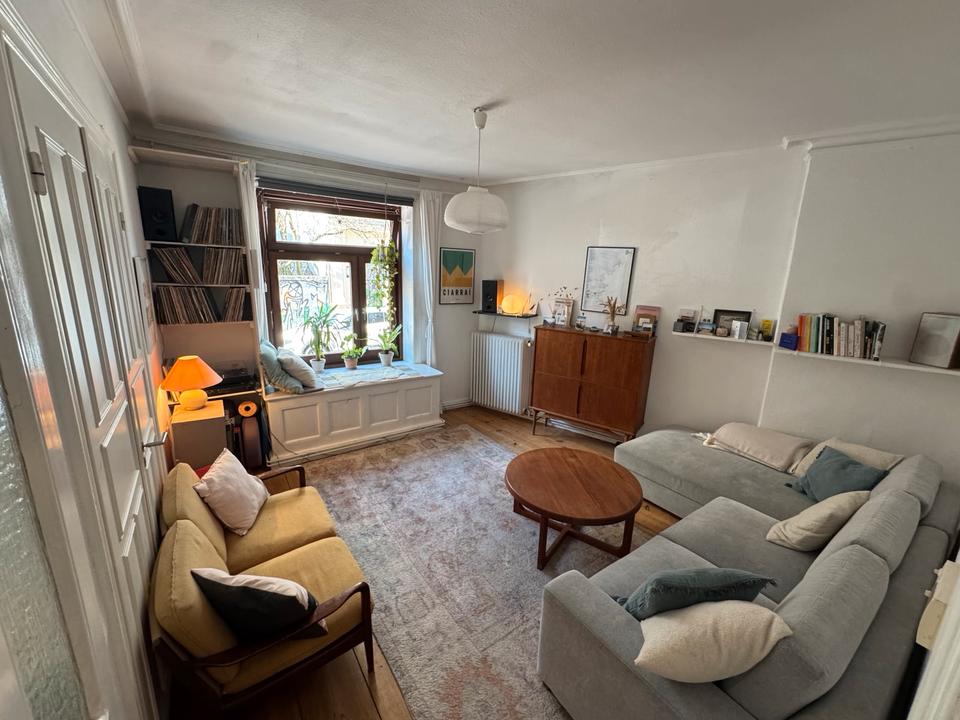 Thumbnail-1-Jahr Zwischenmiete: möblierte 3-Zimmer-Altbau, 77m² in Ottensen