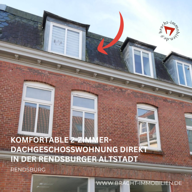 Thumbnail-Komfortable 2-Zimmer-Dachgeschosswohnung direkt in der Rendsburger Altstadt