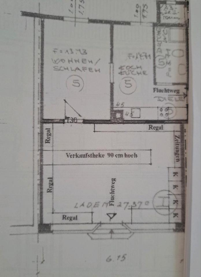 Thumbnail-Gewerberaum plus Wohnung