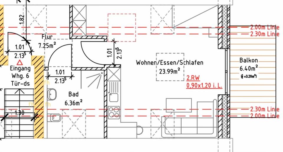 Thumbnail-Studio Neubauwohnung 40 m² – Balkon – Stellplatz