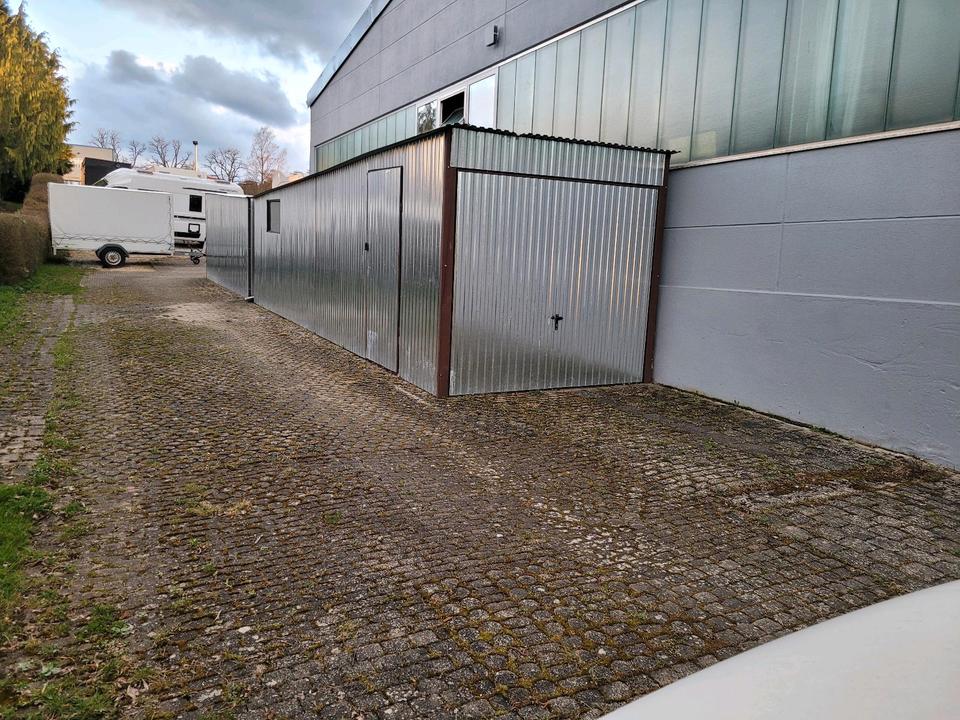 Thumbnail-Blechgarage 2,5 x 8 m Parkplatz Lagerraum Garage Stellplatz