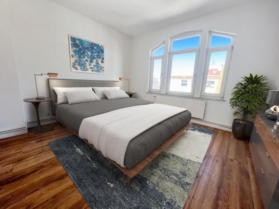 Thumbnail-moderne 3-Zimmer-Wohnung mit Balkon in charmanten Altbau