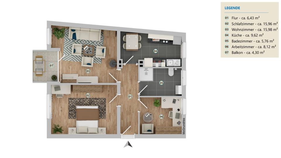 Thumbnail-Gemütliche Wohnung nahe des Harkortsees!