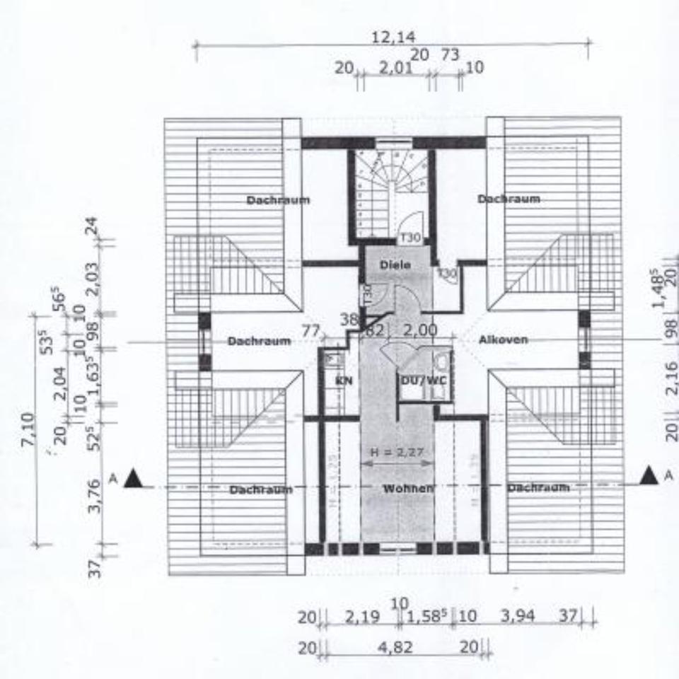 Thumbnail-KEMPTEN, zentral nähe Forum - kl. DG Wohnung mit Schlafnische