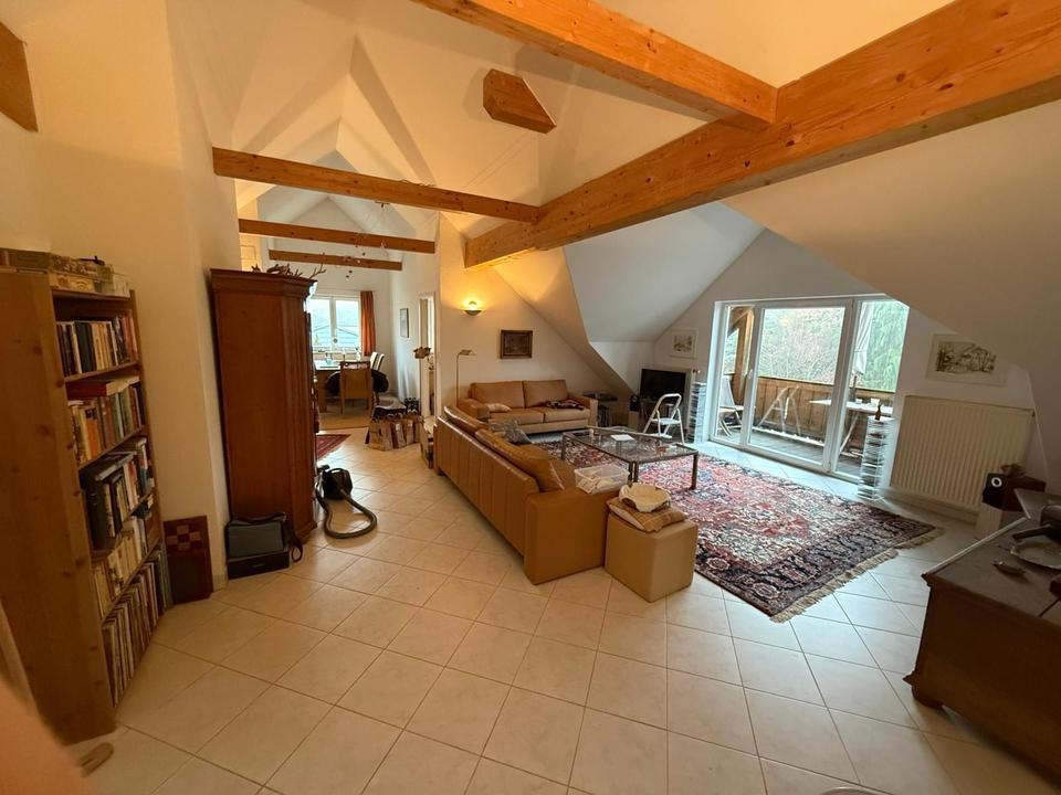 Thumbnail-Dachgeschosswohnung sehr ruhig Balkon Blick auf gepflegten Garten