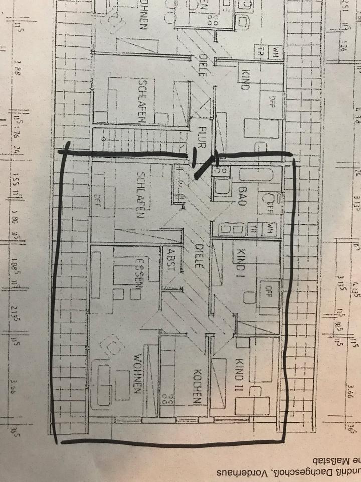 Thumbnail-4 Zimmer Küche Bad 2. OG Wohnung in Warburg OT Dössel