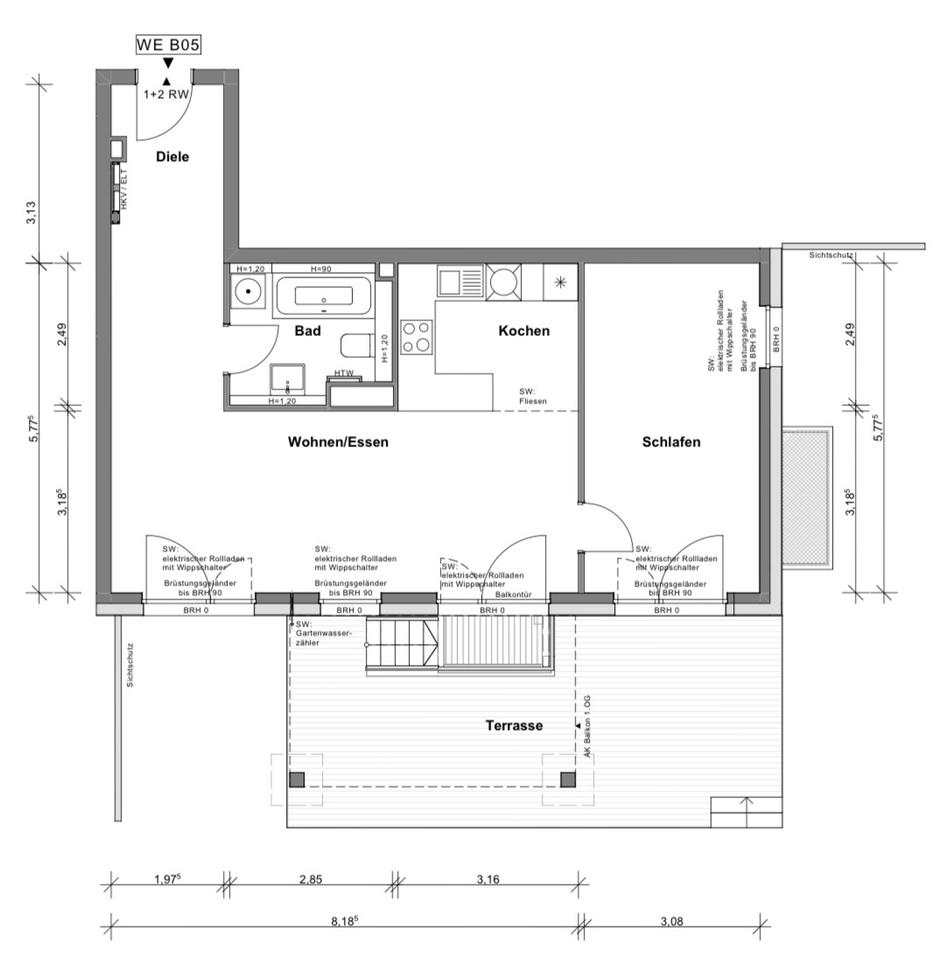 Thumbnail-Erstbezug: 2-Zimmer-Wohnung mit Garten