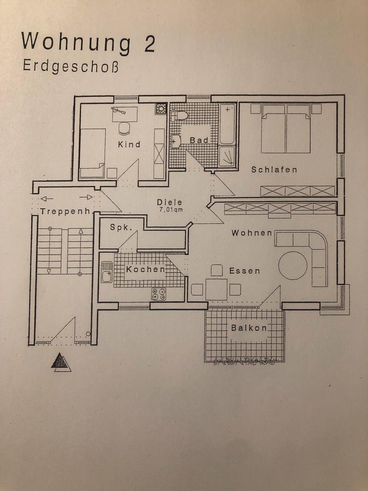 Thumbnail-Schöne Wohnung in MFH in Burbach Niederdresselndorf ab 01.12.2025