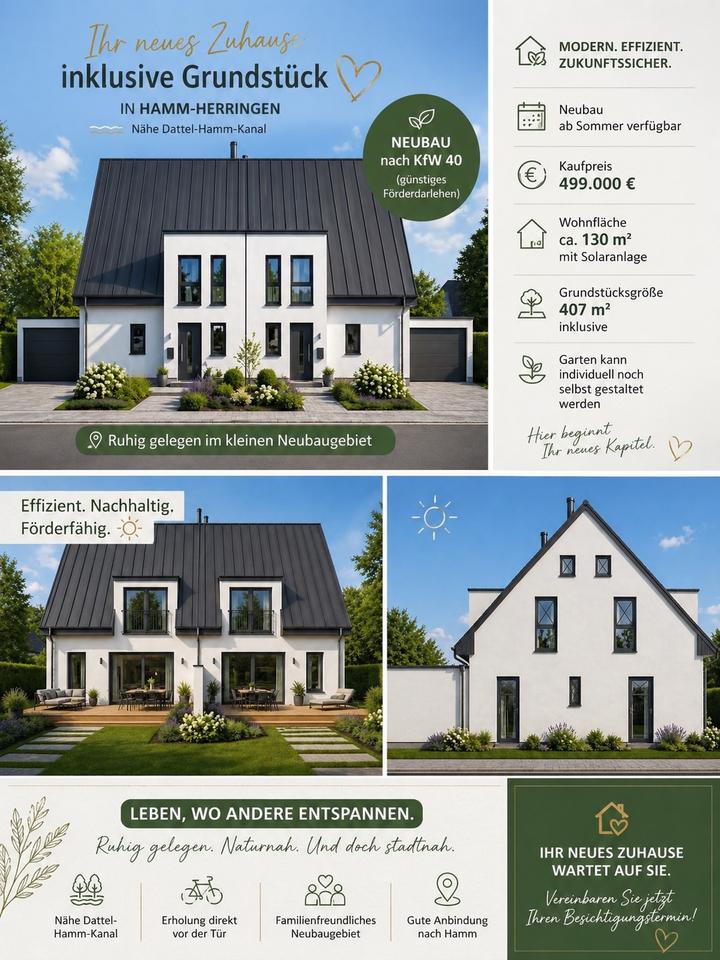 Thumbnail-DHH Einmalige Gelegenheit im Neubaugebiet, Hamm Herringen.