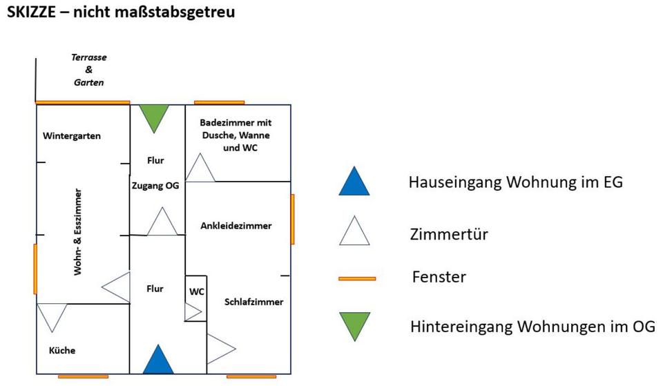 Thumbnail-Schöne Wohnung für 2 Personen mit Terrasse und Garten in OSHaste