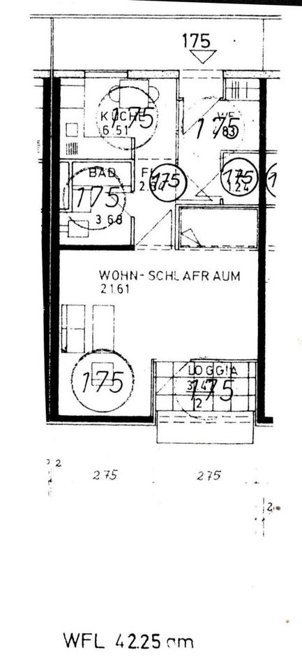 Thumbnail-1 Zi Wohnung 42qm Bremen Vahr demnächst zu vermieten