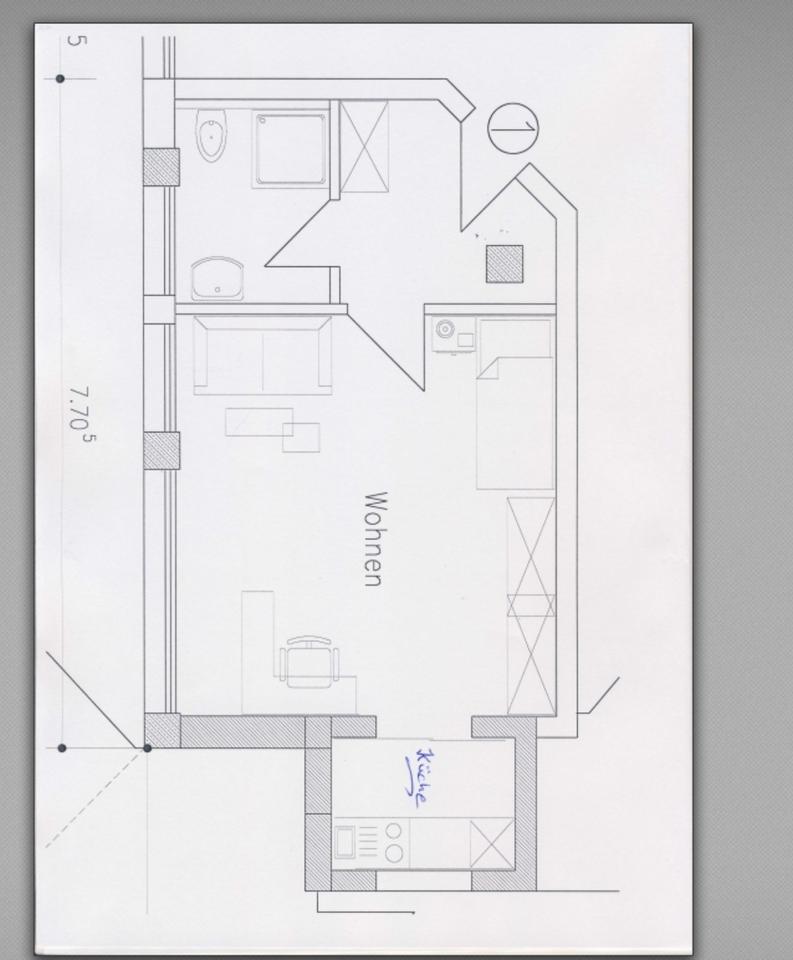 Thumbnail-1-Zimmer Appartement,Meschede Stadt ,33 m2,