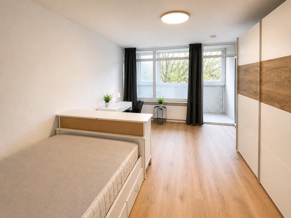 Thumbnail-WG-Zimmer 26 m2 mit Loggia, Erstbezug nach Renovierung, Pasing