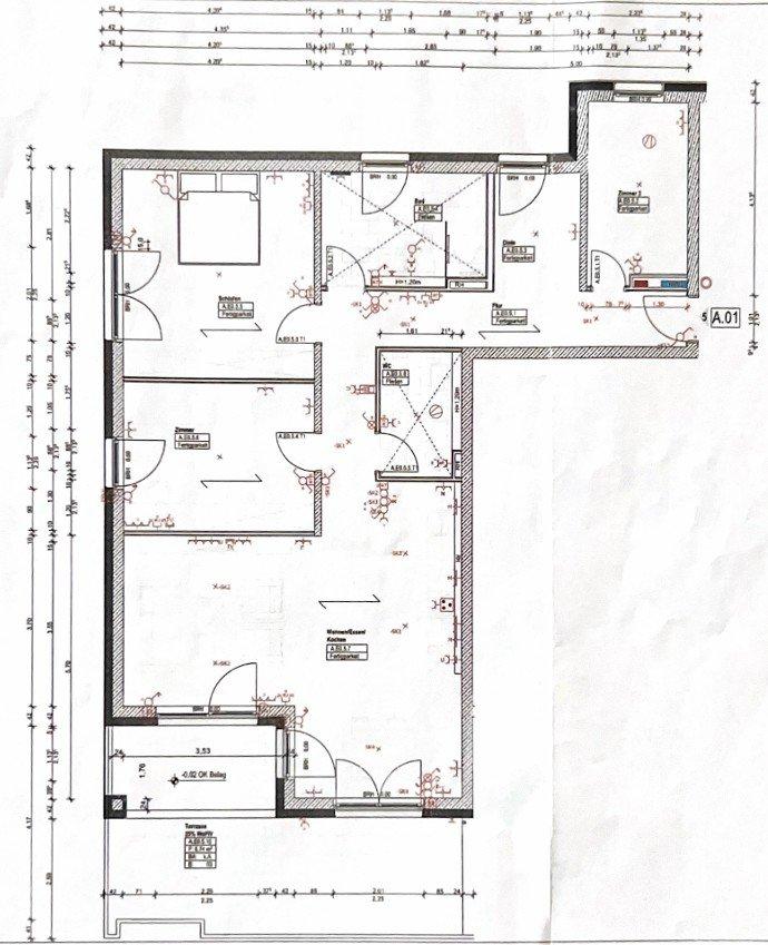 Thumbnail-Großzügige EG-Wohnung mit 4 Zimmer, Küche, Bad, Gäste-WC und großer Terrasse