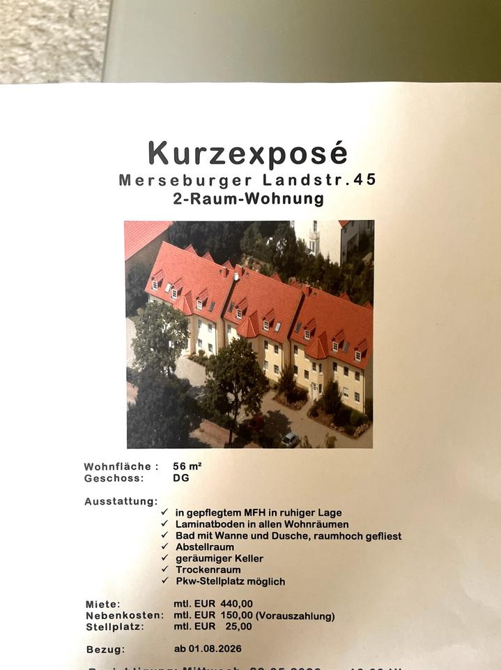 Thumbnail-Nachmieter für 2-Raum Wohnung in Bad Lauchstädt