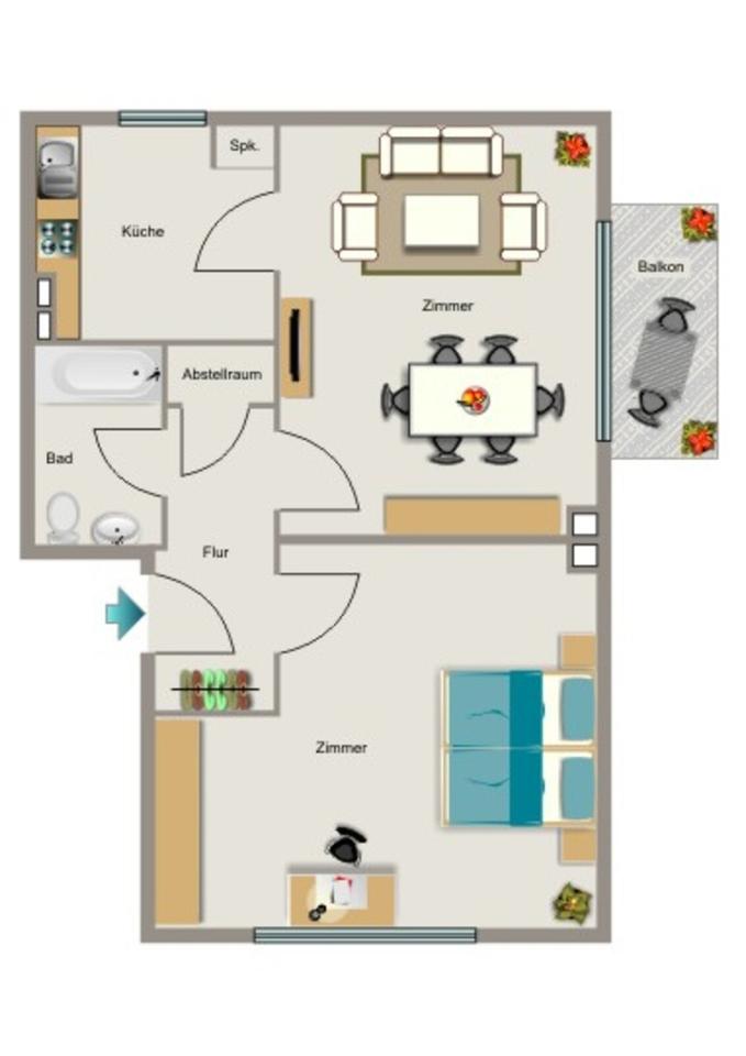 Thumbnail-Kleine 2-Zimmer-Wohnung in Neukirchen-Vluyn Neukirchen für Sie!