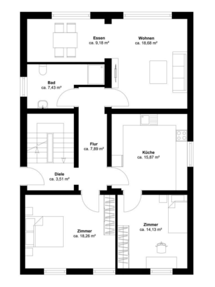Thumbnail-Charmante Erdgeschosswohnung mit Garten