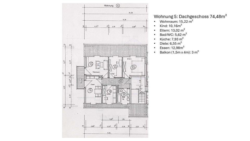 Thumbnail-Trier, Wilhelm-Leuschner-Str.: DG 3Zimmer Küche Bad Balkon