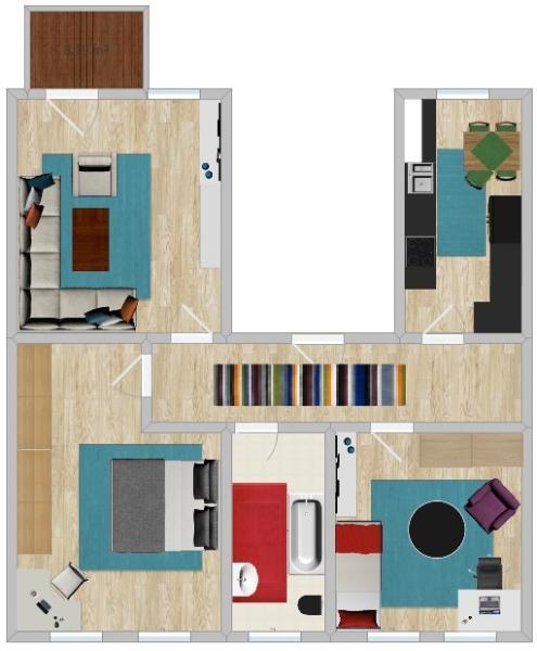 Thumbnail-Drei Raum Wohnung Meißen Triebischtal