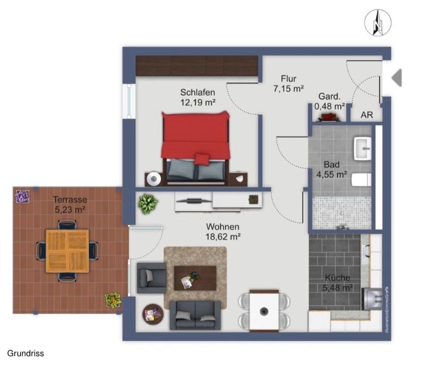 Thumbnail-Erdgeschosswohnung zur Miete in HH-Lohbrügge