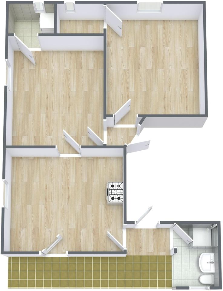 Thumbnail-Helle 2 Zimmerwohnung mit Balkon