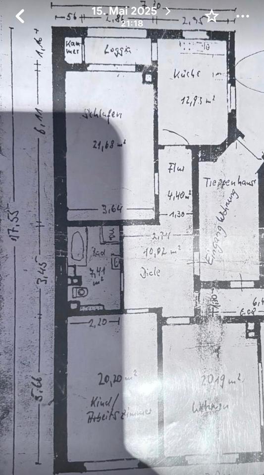 Thumbnail-Neu sanierte Dreizimmerwohnung in der Nähe des Mannheimer Hbf