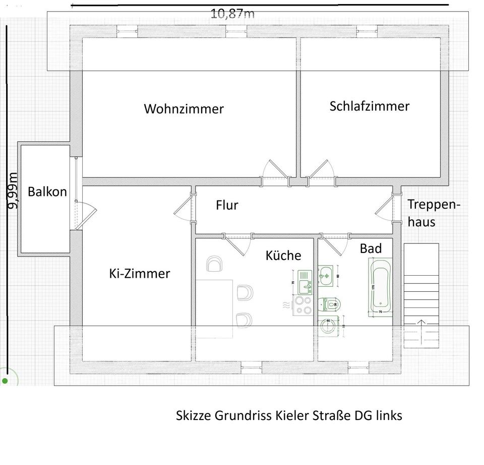 Thumbnail-3 Zimmer im Dachgeschoss in Btl.-Großenritte
