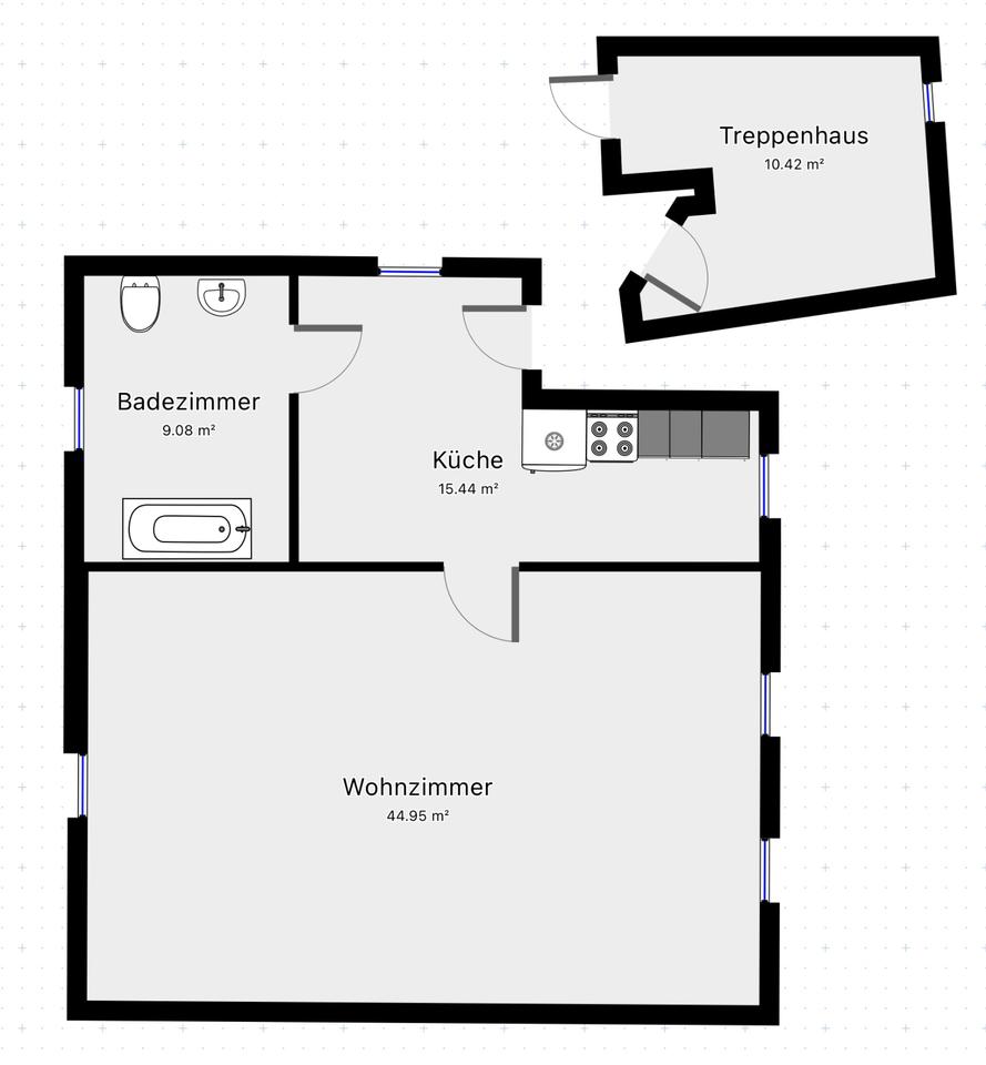 Thumbnail-1,5 Zimmer Wohnung optional 2,5 Z inkl. Einbauküche + Beleuchtung
