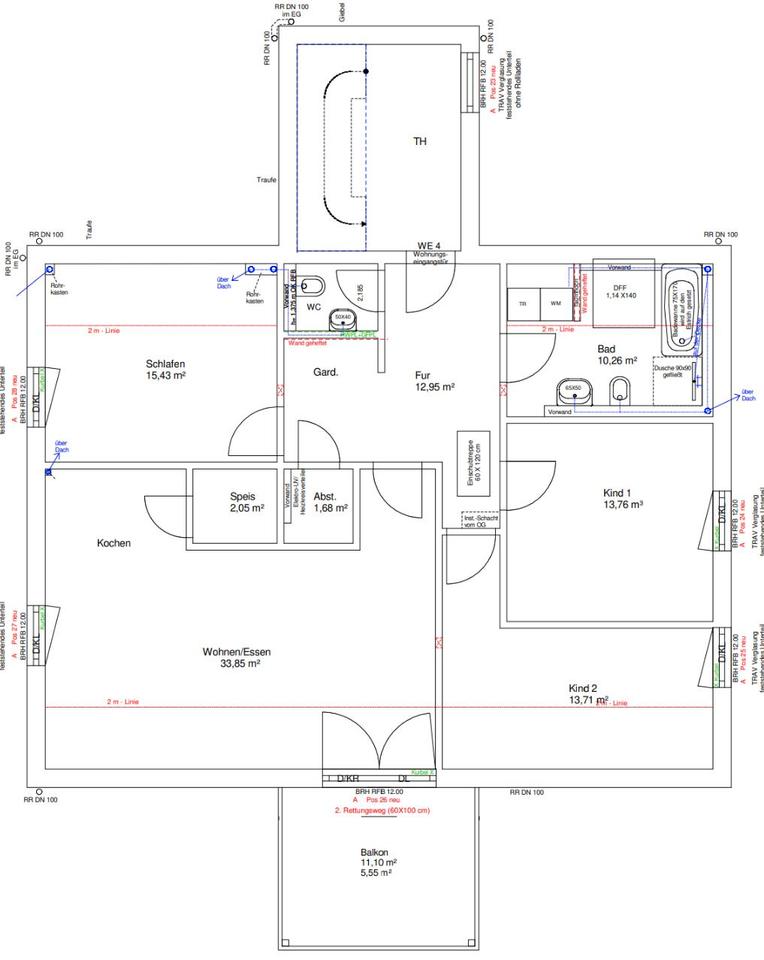 Thumbnail-101 qm 3,5 Zimmerwohnung zur Miete NeubauErstbezug