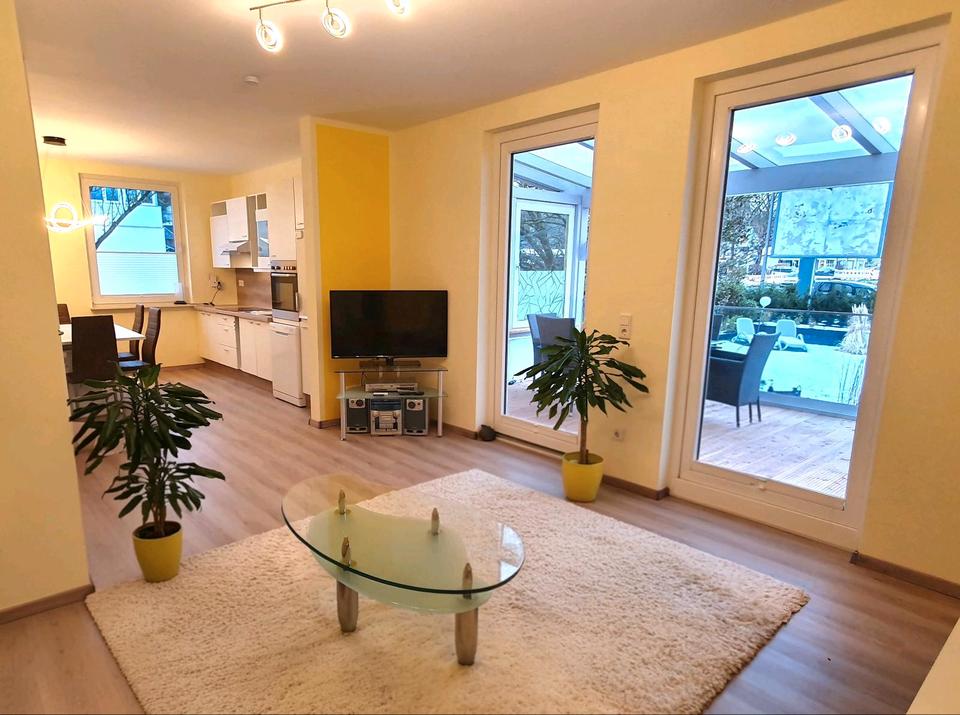 Thumbnail-möblierte, helle 64qm, 1SZ, K,B, 15qm Süd-Terrasse, gr. Wohnküche