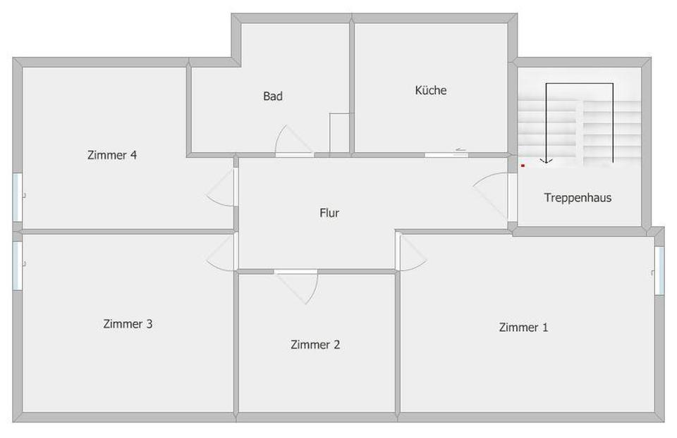 Thumbnail-Schöne helle sanierte 3,5-Zimmer Dachgeschosswohnung mit EBK