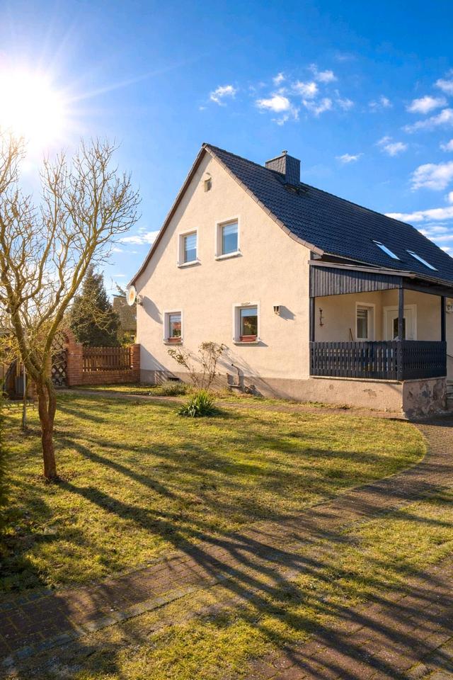 Thumbnail-Doppelhaushälfte mit großem Garten und Ausbaureserve Vierraden