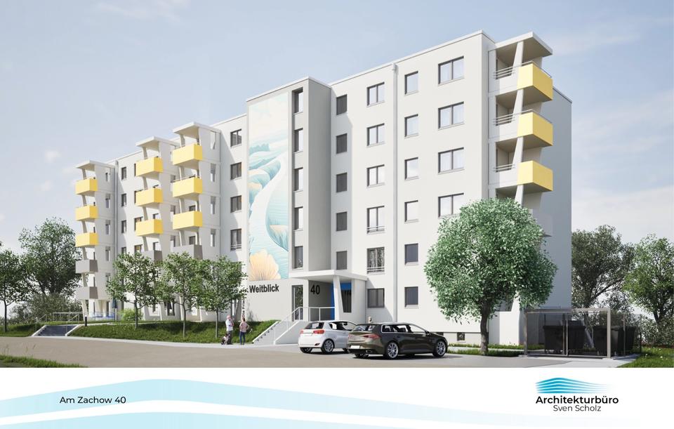 Thumbnail-moderne 1-Raum-Apartments mit großem Balkon innerhalb einer Wohngruppe in Malchin