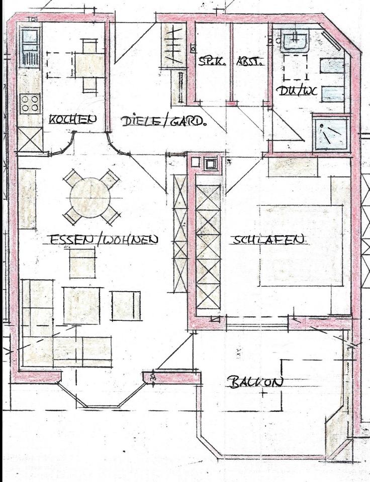 Thumbnail-2-Zimmer-Dachgeschosswohnung mit Südbalkon in Melsungen