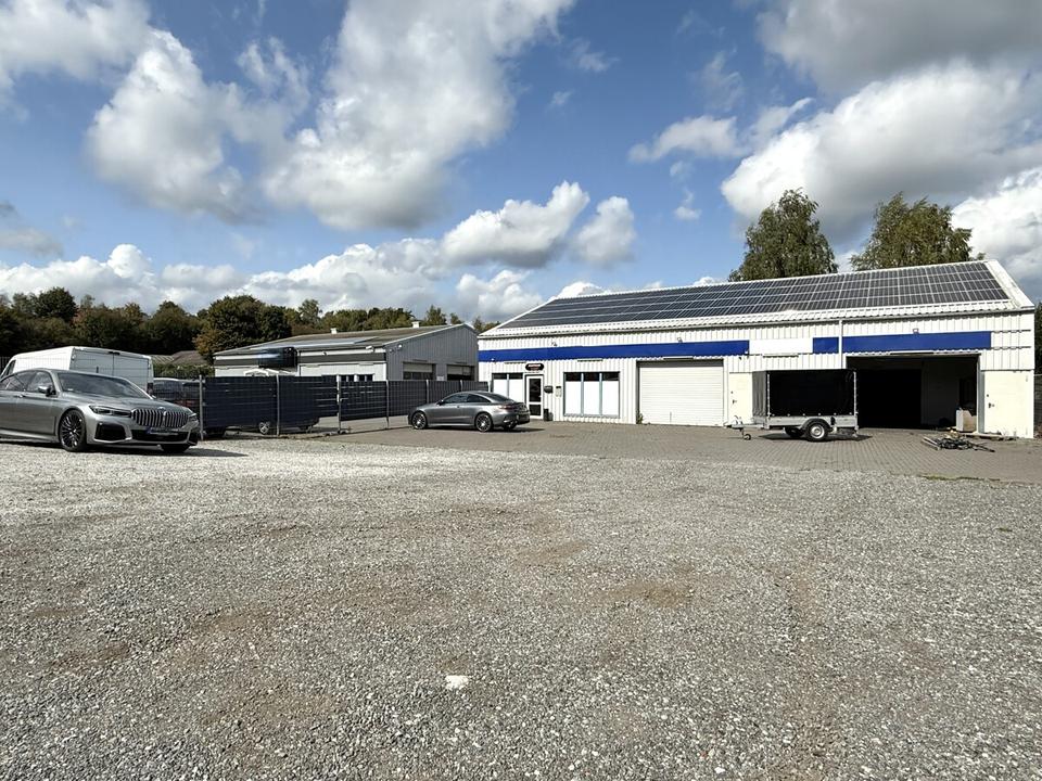 Thumbnail-Ideal für Handwerksbetriebe - Lagerhalle mit Büroeinbauten und Freifläche im Gewerbegebiet