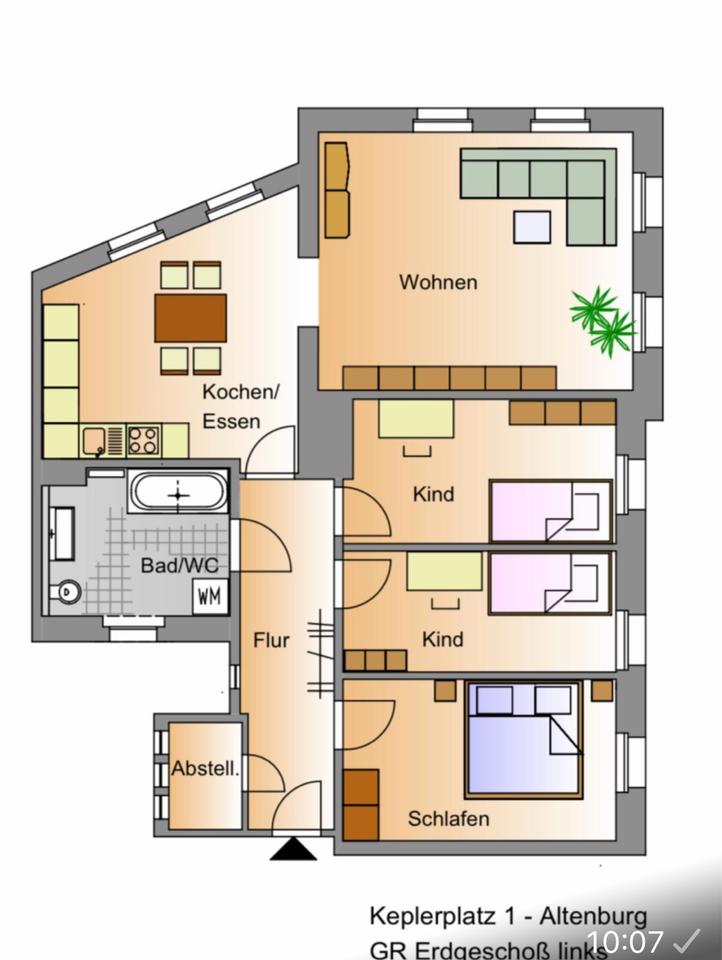 Thumbnail-4-Raum-Wohnung in Altenburg, 101,33qm