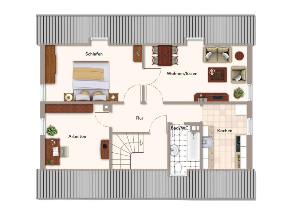 Thumbnail-3-Zimmer Dachgeschosswohnung