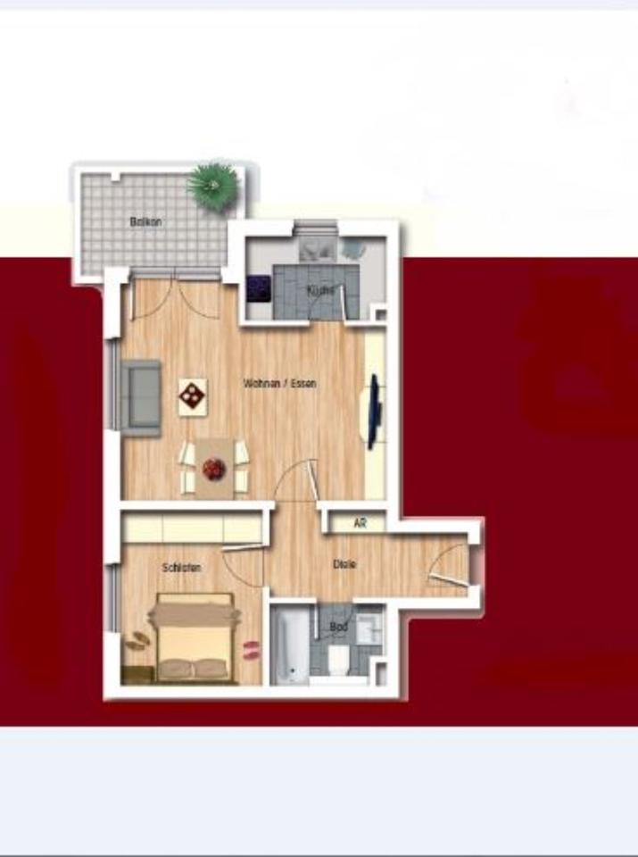 Thumbnail-Zweizimmerwohnung in optimaler Lage mit gehobener Ausstattung