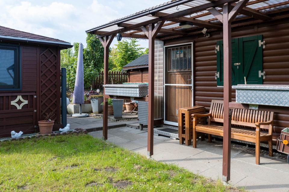 Thumbnail-Gemütliche Campinghütte mit Pavillon auf Dauerstellplatz