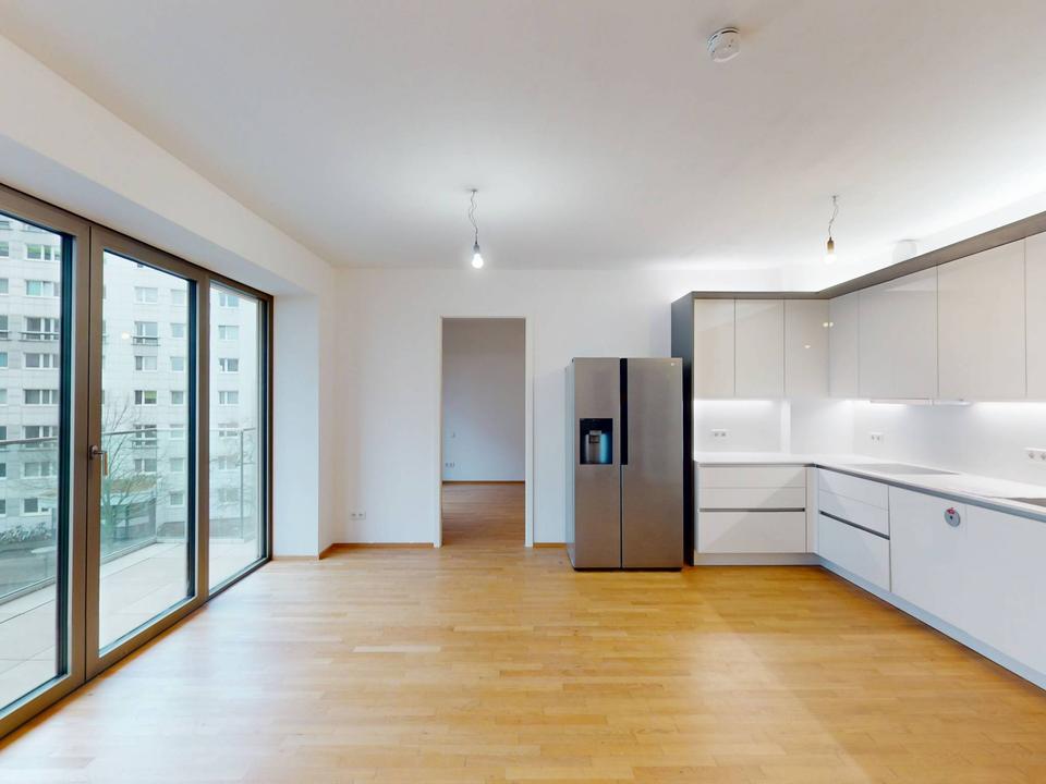 Thumbnail-Moderne 3-Zimmer-Neubauwohnung mit BALKON und EBK im Nordwesten von Friedrichshain