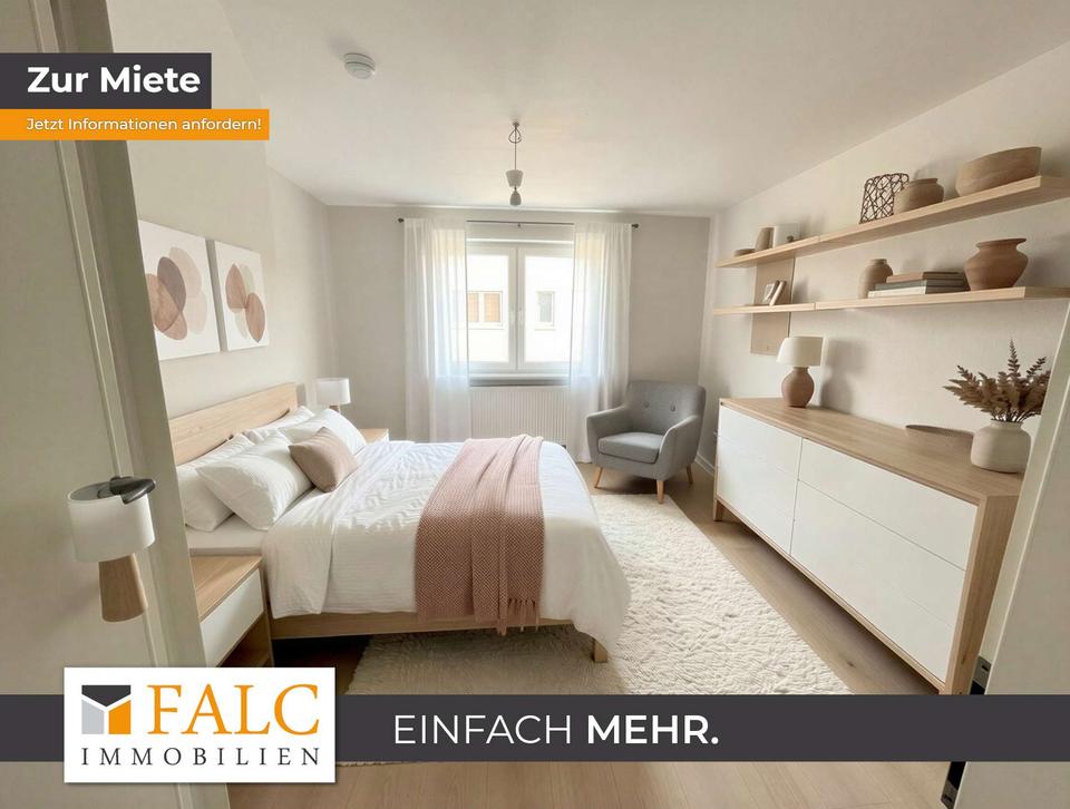 Thumbnail-Frisch renovierte 2-Zimmer-Wohnung im 2. OG mit Weitblick ins Grüne – zentral & sofort bezugsfrei