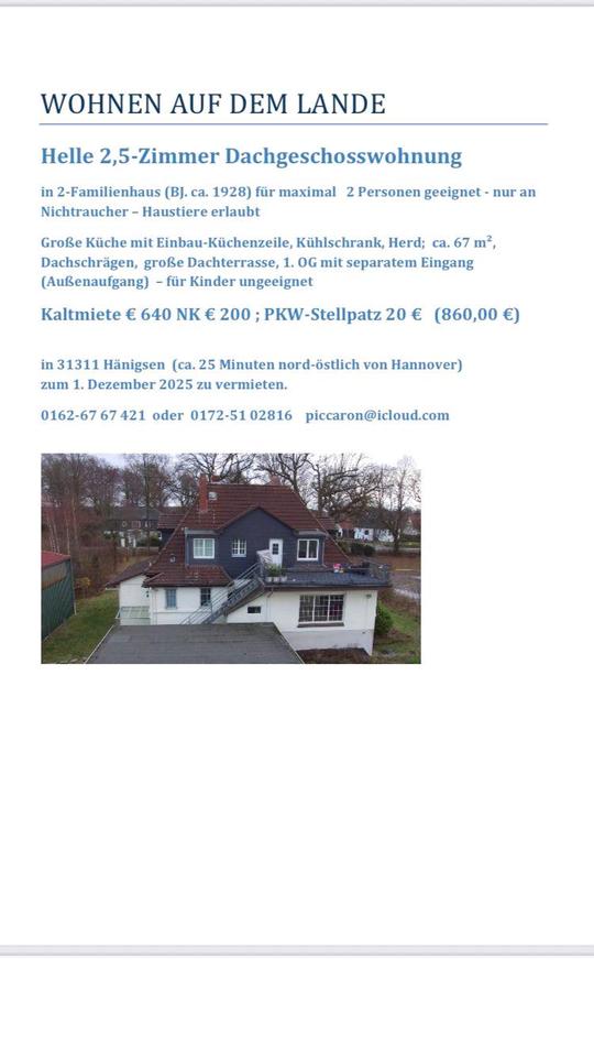 Thumbnail-Wohnung Hänigsen Riedel Mieten