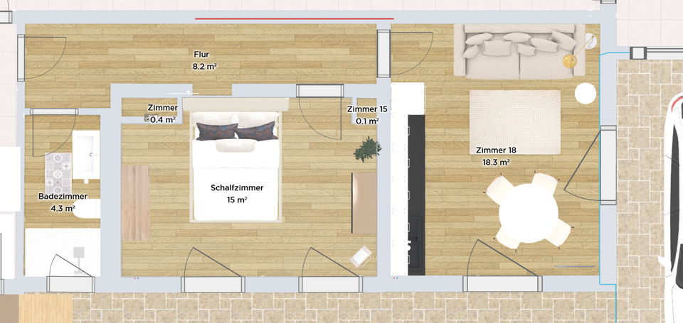 Thumbnail-Neu renovierte Einliegerwohnung