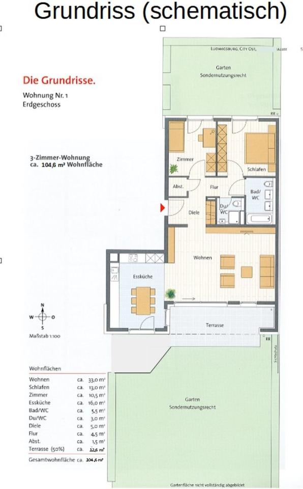 Thumbnail-3 ZKB LB-City Ost (Nähe Bärenwiese) 104qm