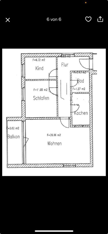 Thumbnail-3-Zimmer Wohnung mit Balkon in Uni -Nähe