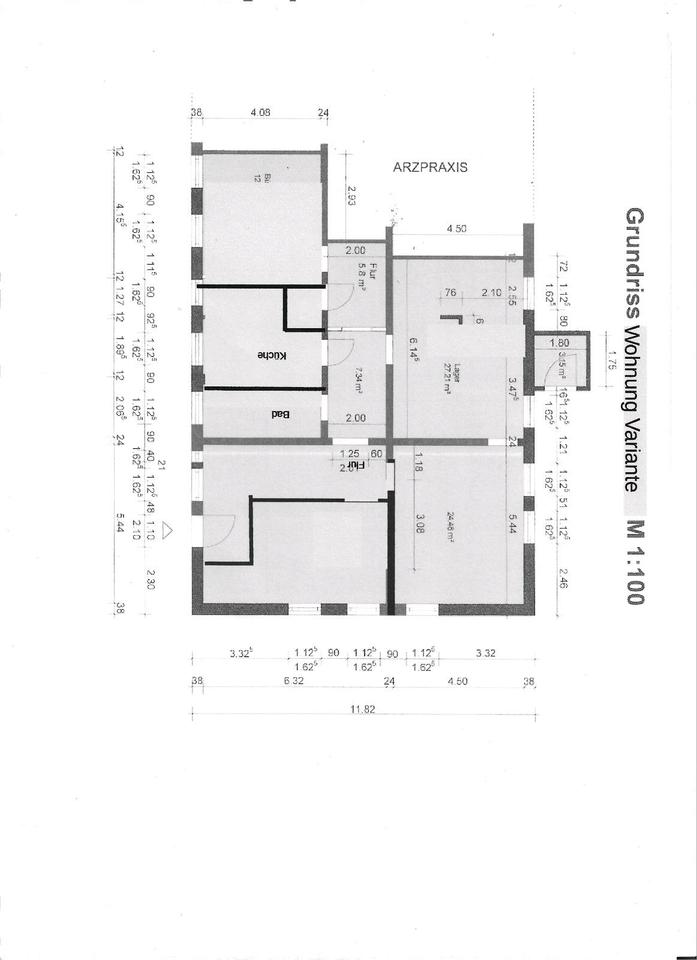 Thumbnail-Geräumige 4-Raum Wohnung