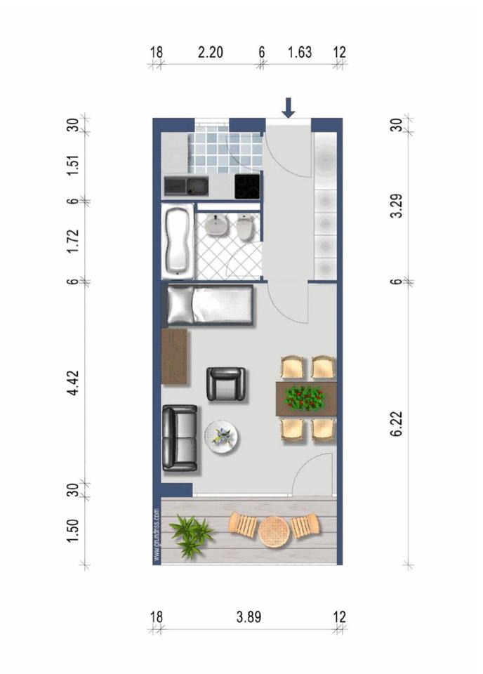 Thumbnail-Helle Wohnung in gepflegter Wohnanlage in Bischofsgruen 95493