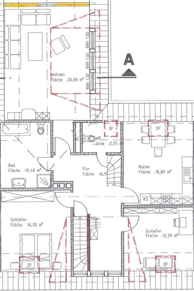 Thumbnail-Maisonette-Wohnung mit Balkon u. Gartennutzung in Lutten Vechta